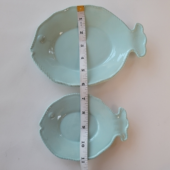 Set of Blue Fish Serving Dishes EUC - Picture 5 of 7